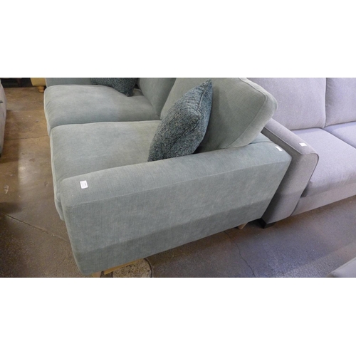 1456 - A sage fabric upholstered 2.5 seater sofa