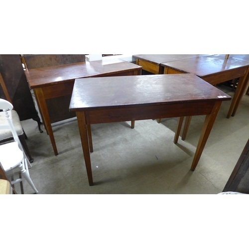 238 - Two beech school laboratory tables