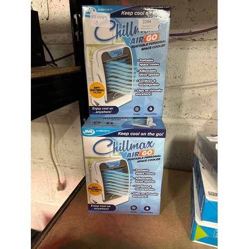 2381 - 3 Chillmax rechargeable Air Pure chill coolers with LED light - sealed