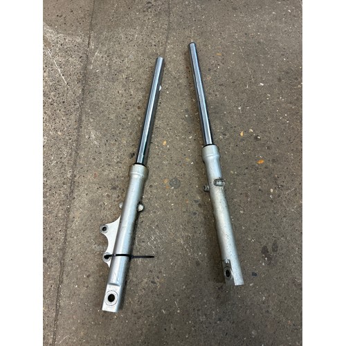 2429 - A pair of motorbike front forks