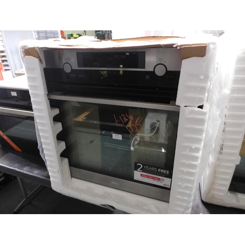 3036 - AEG Pyrolytic Single Oven with SteamBake - Model: BPK556260M, H594xW595xD567, Original RRP £790.84 i... 