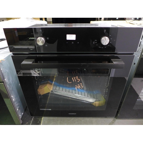 3058 - Viceroy Single Oven with EcoSteam - Model: WROV60BKED, H595xW595xD547 Original RRP £315.84 inc VAT (... 