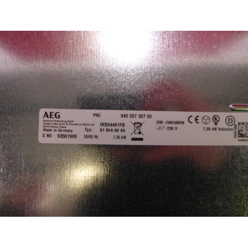 3080 - AEG 4-Zone Induction Hob - Model: IKB64401FB, H44xW590xD520 - Chipped Edges  Original RRP £340.83 in... 