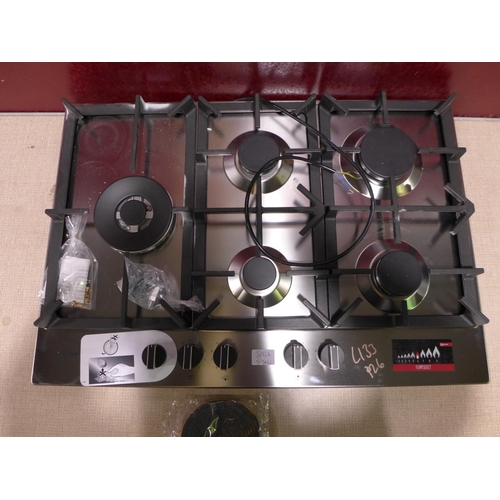 3083A - Neff Gas 5-Burner Hob with Flameselect - Model: T27DS79N0, H45xW752xL520, Original RRP £573.00 inc V... 