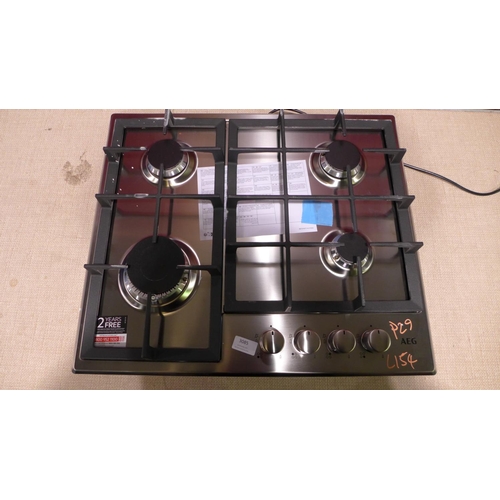 3085 - AEG 4-Burner Gas Hob - Model: HGB64200SM, H40xW595xD510 Original RRP £249.17 inc VAT (420-154)  * Th... 