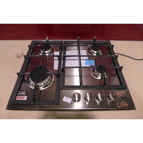 3085 - AEG 4-Burner Gas Hob - Model: HGB64200SM, H40xW595xD510 Original RRP £249.17 inc VAT (420-154)  * Th... 