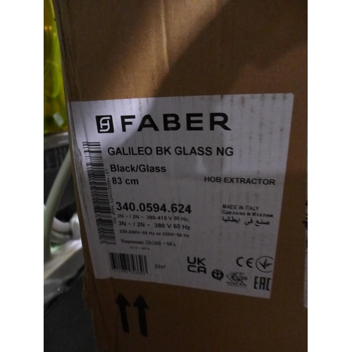 3101 - Faber Galileo FlexInduction 4-Zone 83cm Venting Hob - Damaged Glass H410xW830xD520  Original RRP £21... 