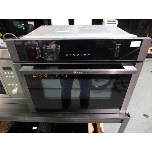 3104 - Neff N50 Built-In Graphite Microwave Oven With Hot Air - Model: C1AMG84G0B - H454xW594xD570, Origina... 