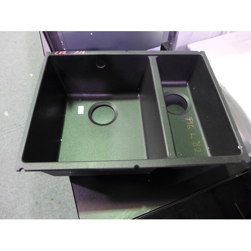 3108 - Samos 1.5 Bowl Composite Undermount Black Sink Original RRP £415.84 inc VAT (420-82)  * This lot is ... 