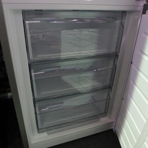 3127 - AEG Freestanding Brushed Steel 60/40 Fridge Freezer - Model: RCB632E2MX - Slight Scratches H1860xW59... 