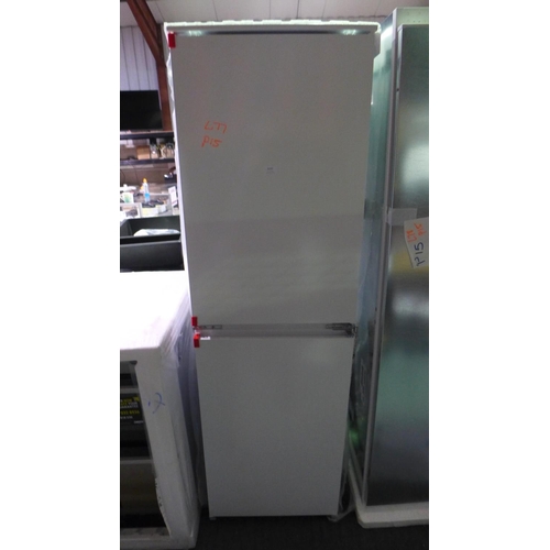 3132 - Zanussi Integrated 50/50 Fridge Freezer - Model: ZNNN18FS5, H1772xW548xD549  Original RRP £582.50 in... 