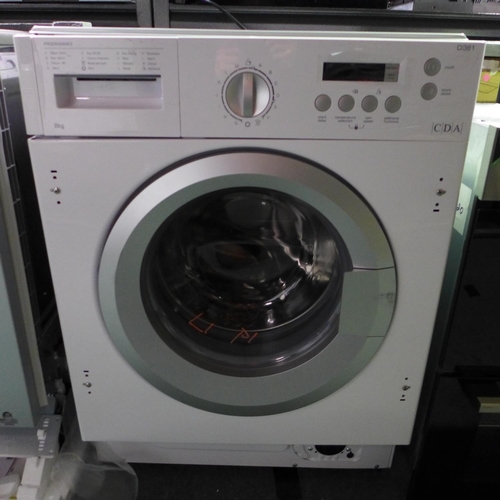 3135 - CDA Fully Integrated 8kg Washer - Model: CI381, H825xW595xD540  Original RRP £469.17 inc VAT (420-1)... 