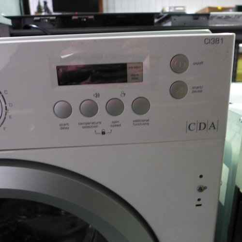 3135 - CDA Fully Integrated 8kg Washer - Model: CI381, H825xW595xD540  Original RRP £469.17 inc VAT (420-1)... 