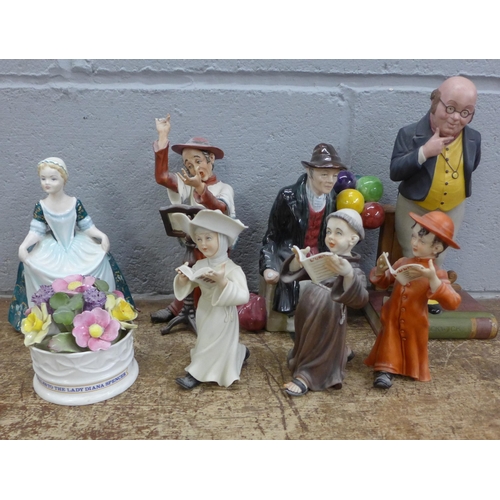 1174 - Assorted figures including Coalport and Aynsley **PLEASE NOTE THIS LOT IS NOT ELIGIBLE FOR POSTING A... 