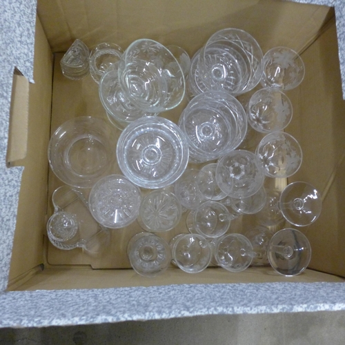 1212 - Four boxes of crystal and glass **PLEASE NOTE THIS LOT IS NOT ELIGIBLE FOR POSTING AND PACKING**