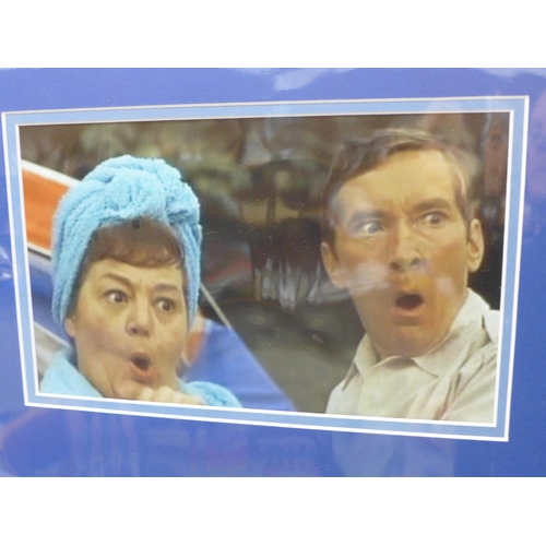 606 - A Carry On Hattie Jacques and Kenneth Williams autographed display