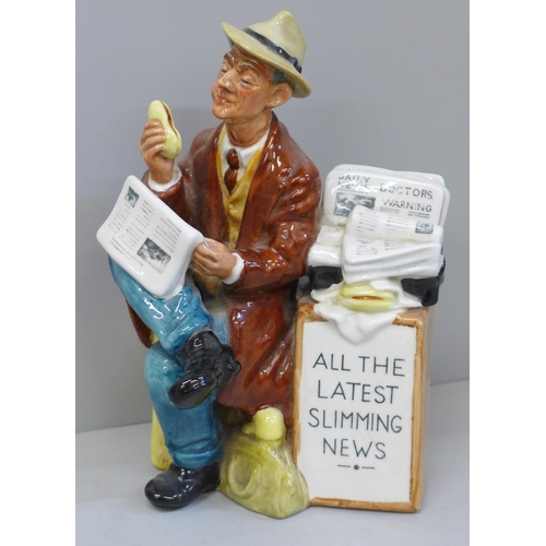 613 - A Royal Doulton figure, Stop Press