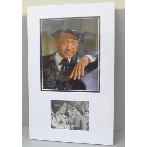 621 - A Sid James/Carry On autographed display