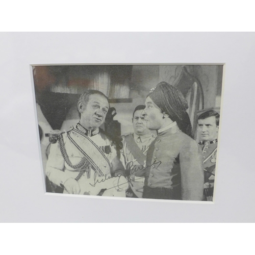 621 - A Sid James/Carry On autographed display