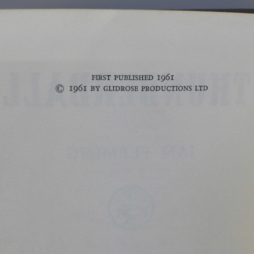 629 - Ian Fleming, Thunderball first edition, 1961, lacking dust cover