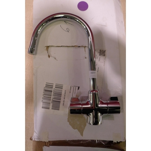 3077 - Insinkerator 3-in-1 Swan Neck Hot Water Tap Original RRP £306.00 inc VAT (420-119)  * This lot is su... 