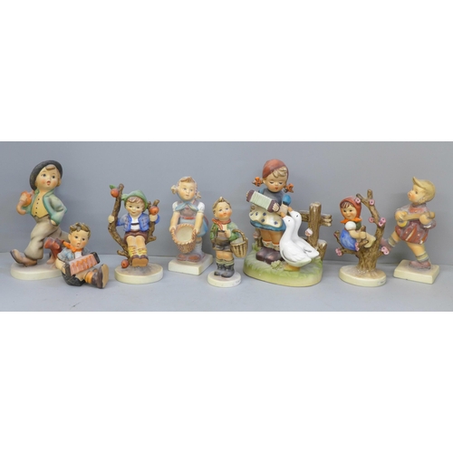 640 - A collection of eight West German Goebel figures, three a/f