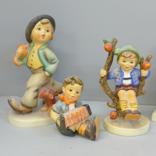 640 - A collection of eight West German Goebel figures, three a/f