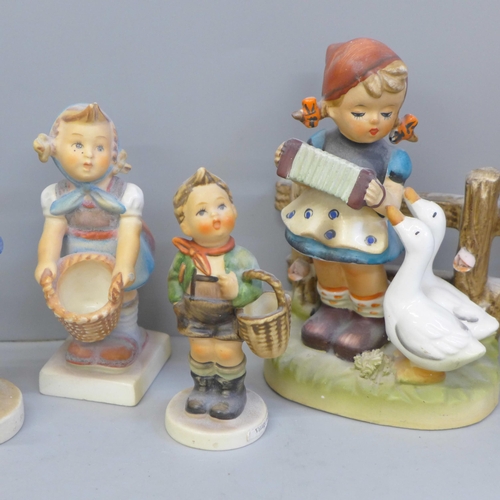 640 - A collection of eight West German Goebel figures, three a/f