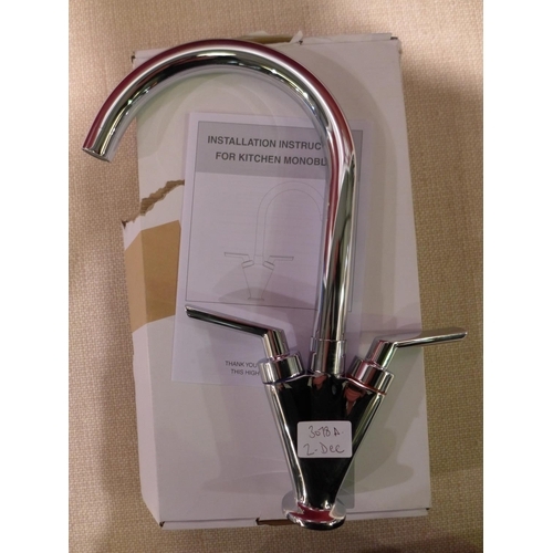 3078A - Monobloc Pluto Chrome Tap - High/Low Pressure   Original RRP £57.50 inc VAT (420-45)  * This lot is ... 