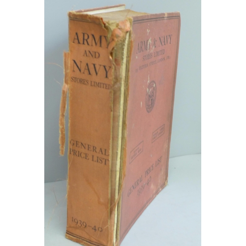 664 - An Army and Navy Stores Limited General Price List, 1939-40