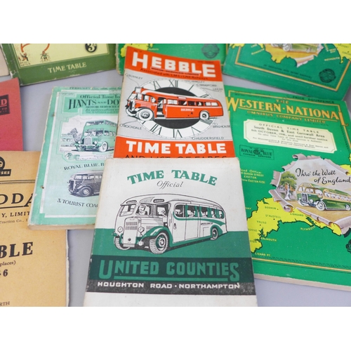 700 - Bus and Coach operator timetables, 1928-1949