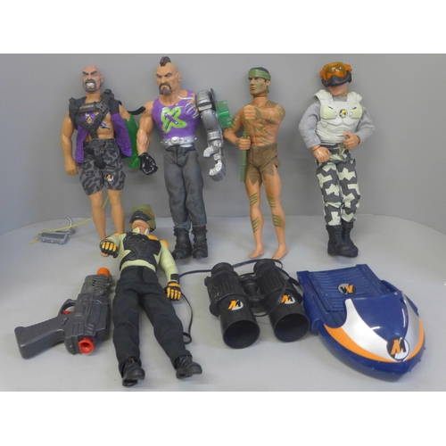 738 - A collection of modern Action Man figures and accessories