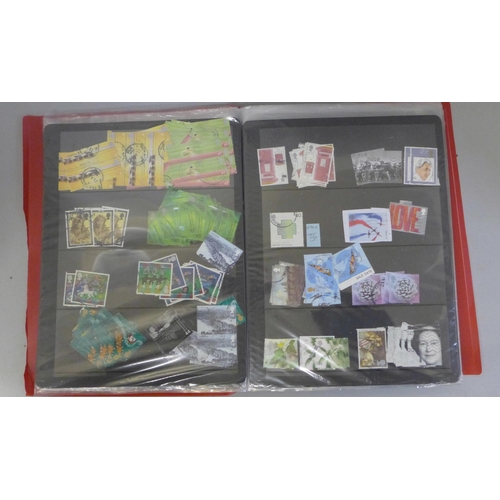 743 - Stamps; a box of GB stamps, covers, etc.