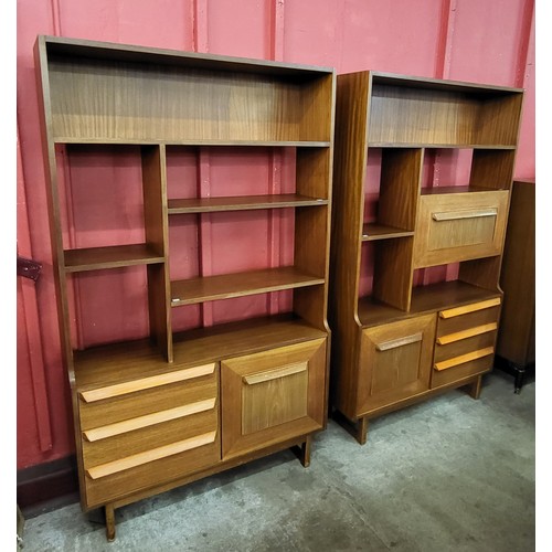 1 - A pair of Stonehill Stateroom teak room dividers