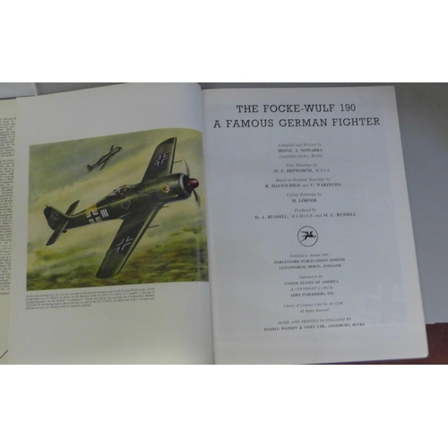 771 - Three aircraft related books; The Focke-Wulf 190, A Famous German Fighter, signed, Fokker - The Man ... 