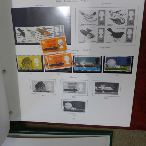 797 - A collection of first day covers in album, an empty stamp album and an album containing British and ... 