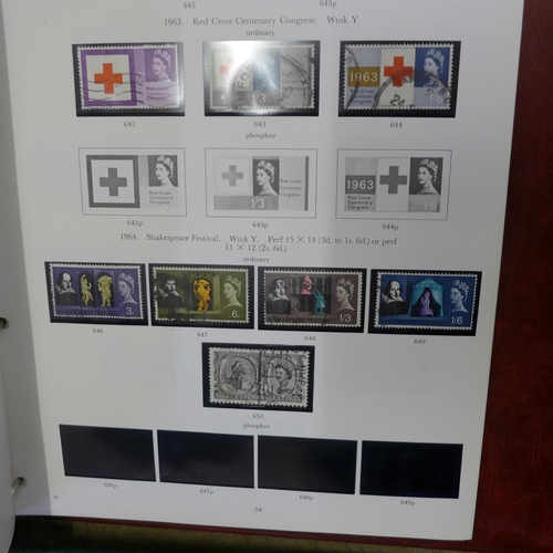 797 - A collection of first day covers in album, an empty stamp album and an album containing British and ... 