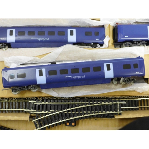 805 - A Hornby OO gauge Blue Rapier train set, boxed