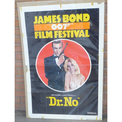 817 - A James Bond vintage Dr No film poster