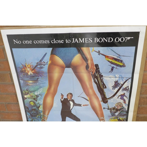 818 - A James Bond For Your Eyes Only one sheet film poster