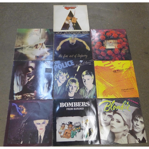 850 - Ten Post Punk/New Wave LP records, Stranglers, Boomtown Rats, Blondie, The Police, etc.