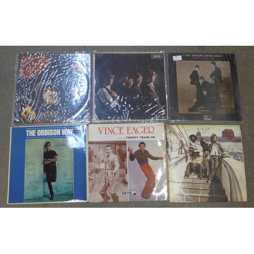 851 - Twelve 1960s LP records, The Spencer Davis Group, The Rolling Stones, The Beatles, The Byrds, Billy ... 