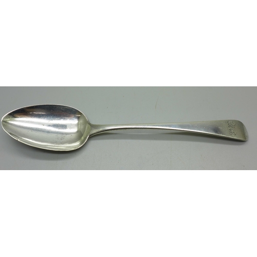 905 - A W. Bateman silver serving spoon, London 1816, 59g, 21cm