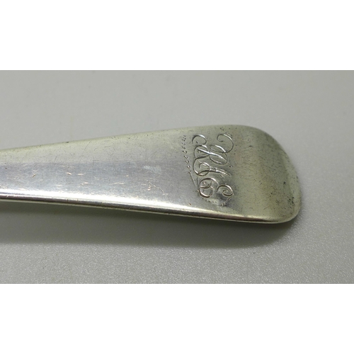 905 - A W. Bateman silver serving spoon, London 1816, 59g, 21cm