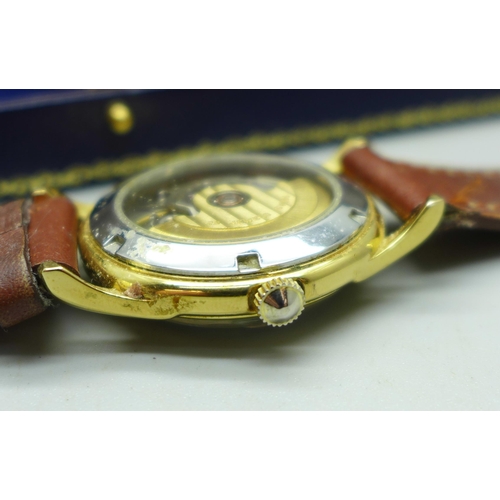 940 - A Sewills of Liverpool automatic chronometer wristwatch with box and papers, model 9450, date watch ... 