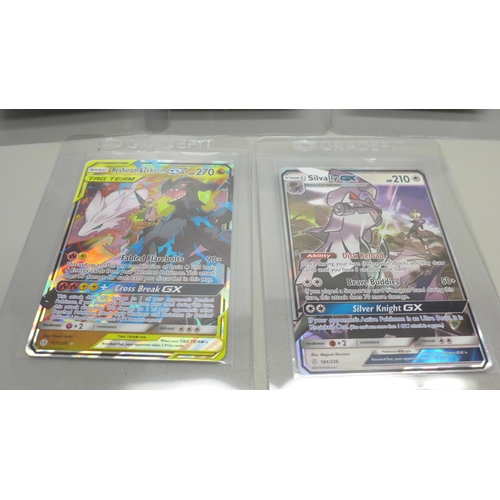 951 - Five rare Cosmic Eclipse GX Pokemon cards