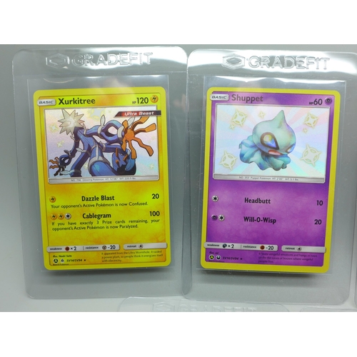 952 - Five Hidden Fates shiny Pokemon cards