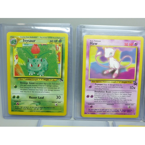 955 - Five vintage promotional Pokemon cards