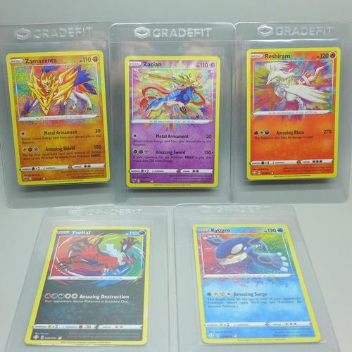 956 - Five amazing rare Pokemon cards