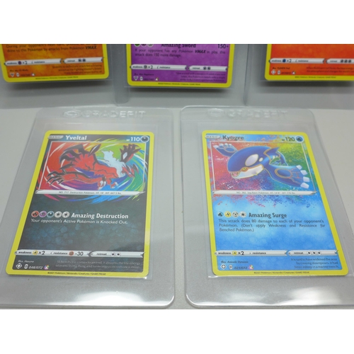 956 - Five amazing rare Pokemon cards